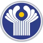 Emblem av CIS vektor image